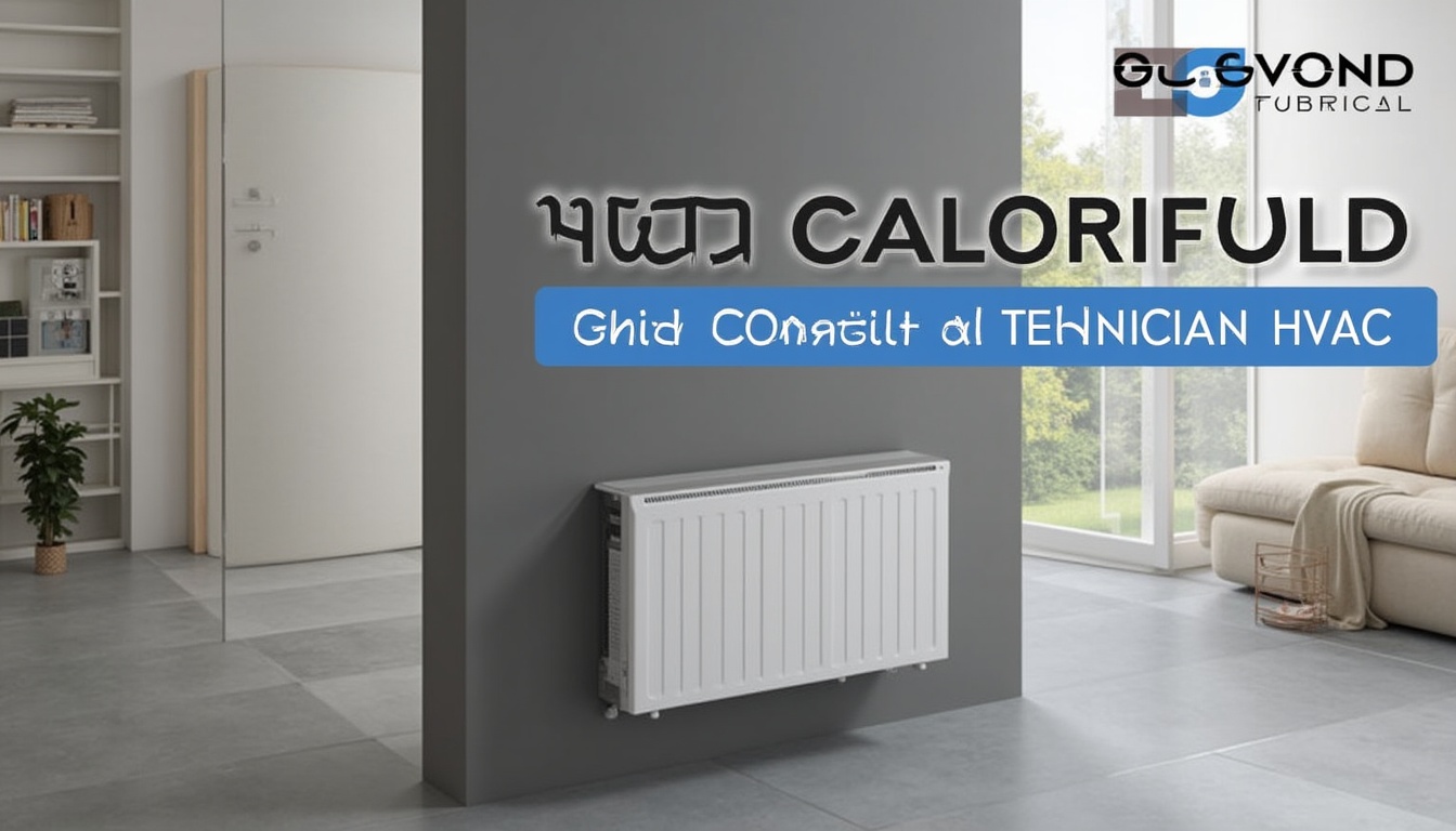 Un calorifer modern de dimensiuni 1400x600 mm, ilustrând puterea termică