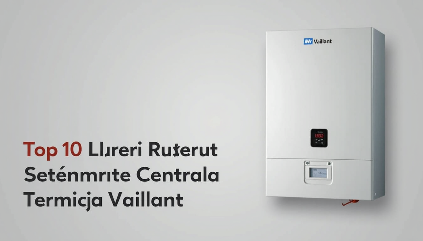Centrala termică Vaillant 24 kW instalată într-o locuință modernă, evidențiind fiabilitatea și eficiența energetică.